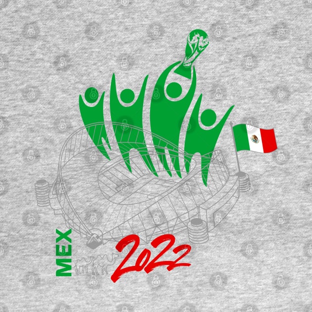 Mexico World Cup Soccer 2022 by DesignOfNations